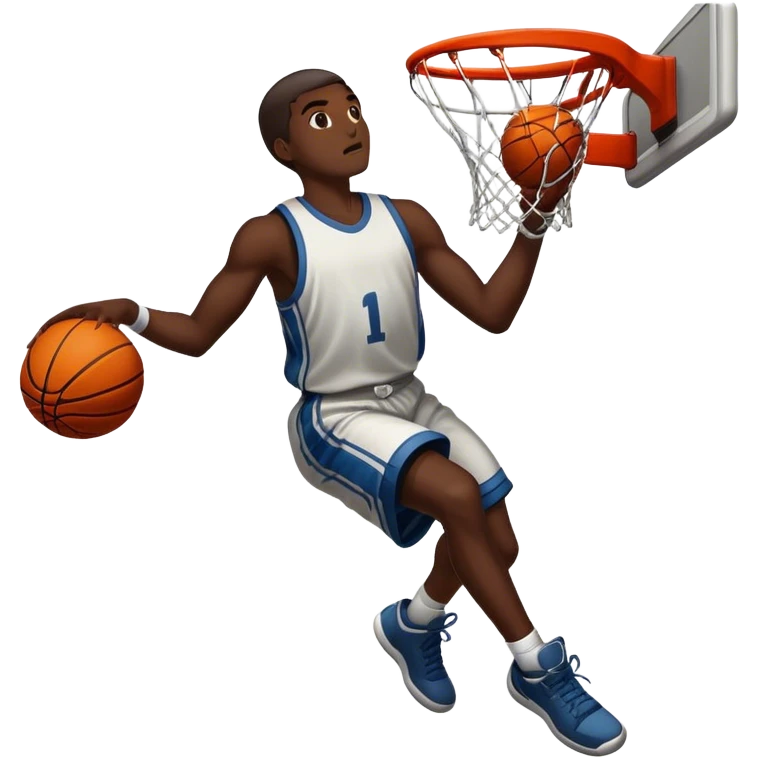 Dunking a basketball emoji