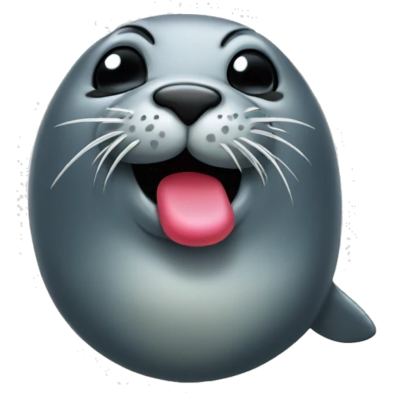 seal blowing a kiss emoji