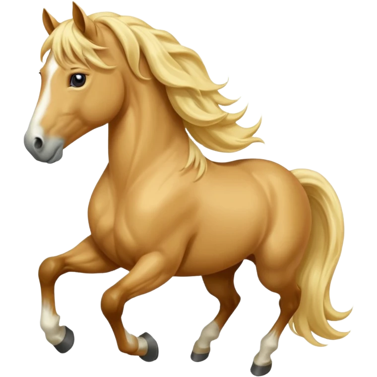 horse with long blonde hair emoji