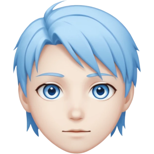 Gojo anime character ( only eyes ) blue eyes anime vibe emoji