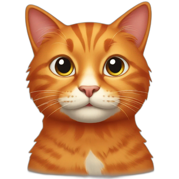 Red cat  emoji