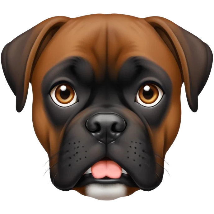 Dog schwarzer Boxer emoji