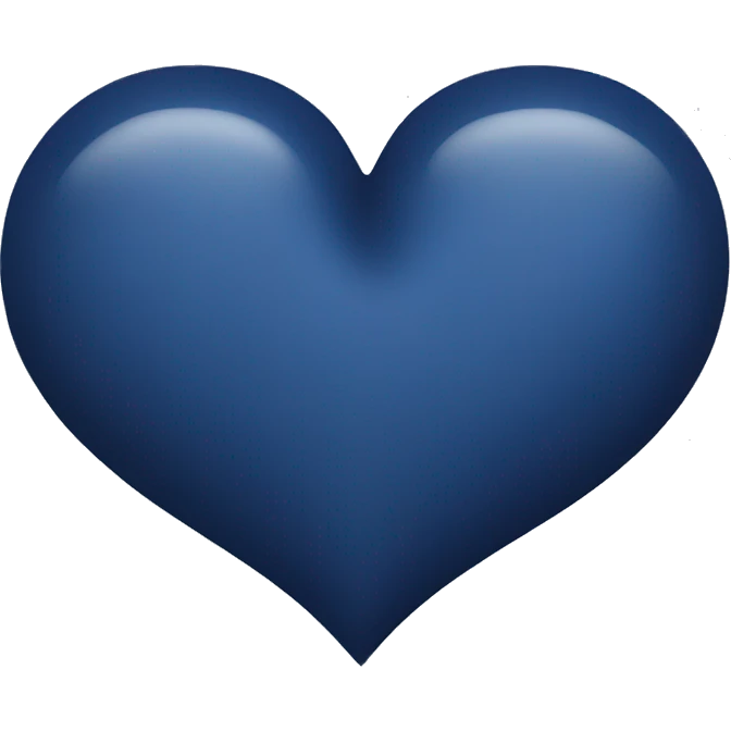 navy blue heart emoji