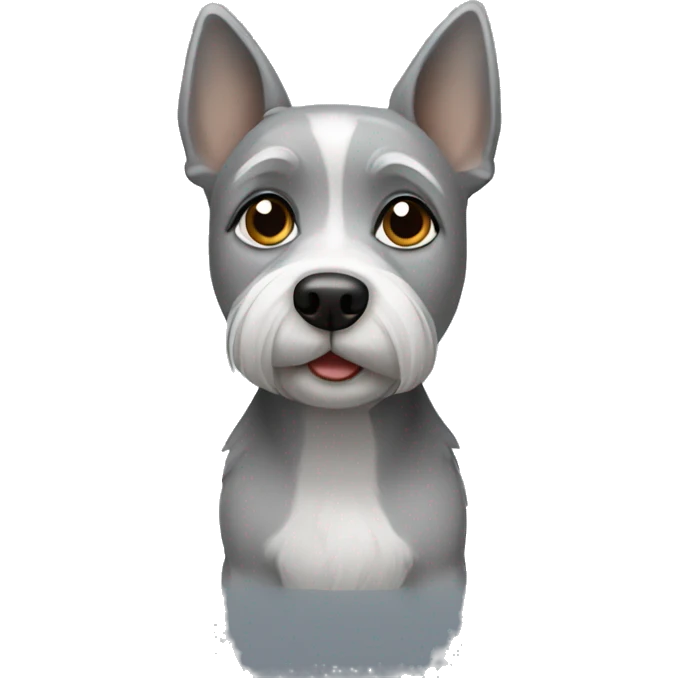 Small grey dog emoji
