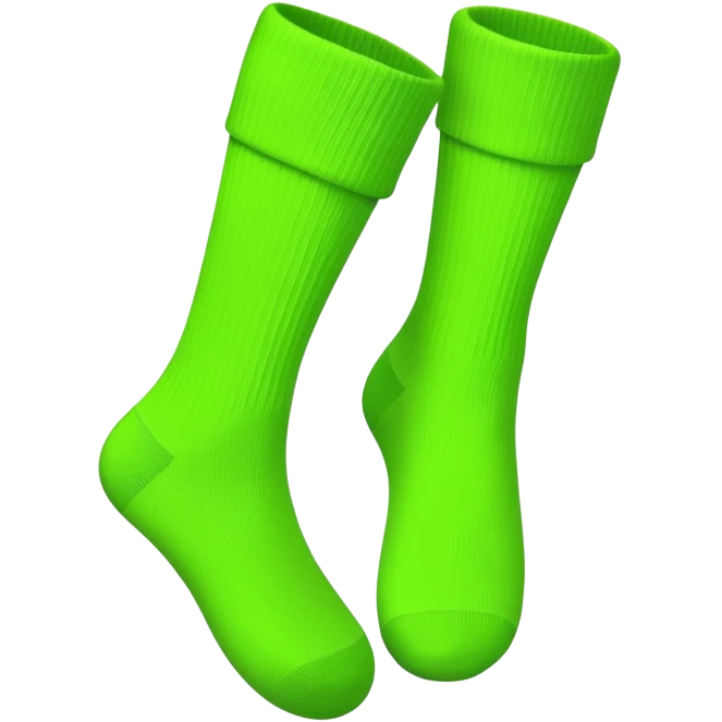 Calcetines verde fluor emoji
