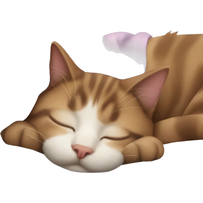 cat sleeping emoji