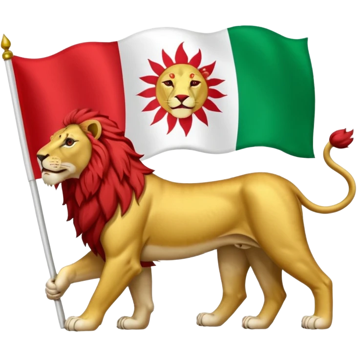 پرچم ایران دوره ی پهلوی emoji