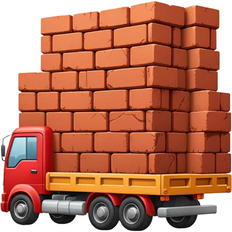 A truckload of bricks emoji