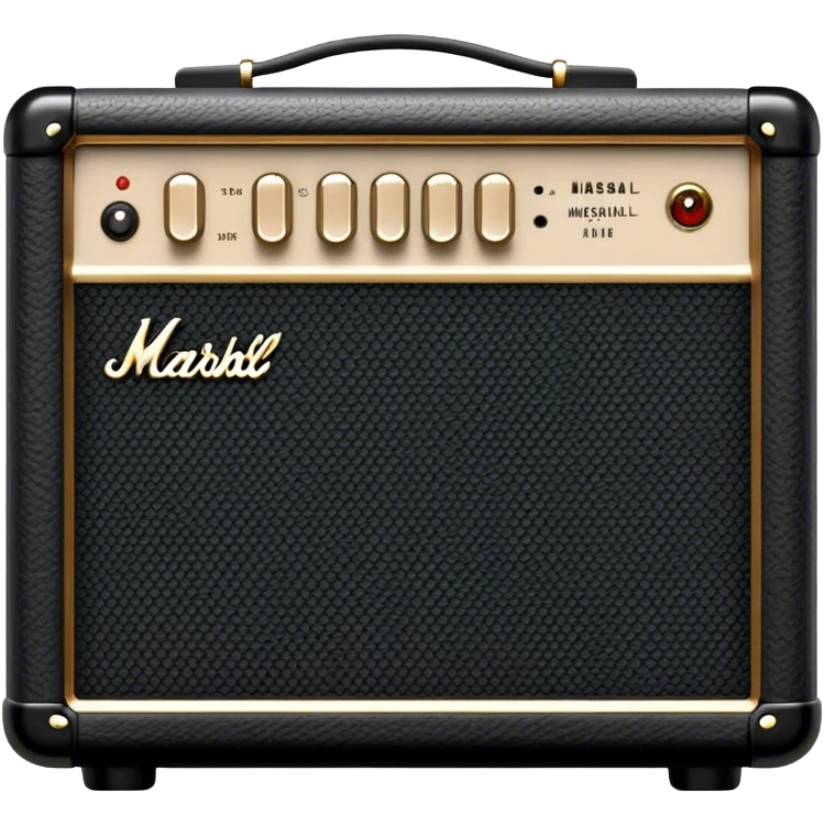 black mini marshall amp emoji