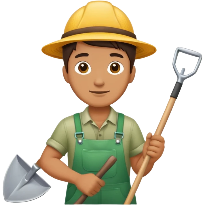 gardener with a shovel emoji