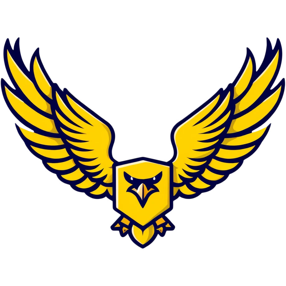 Hawk emblem with gold and black colors, House Bellona emoji