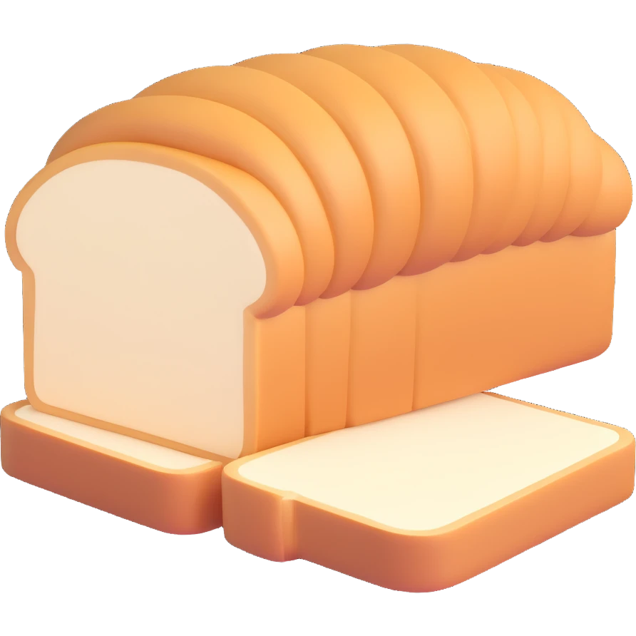 a sliced loaf of bread emoji