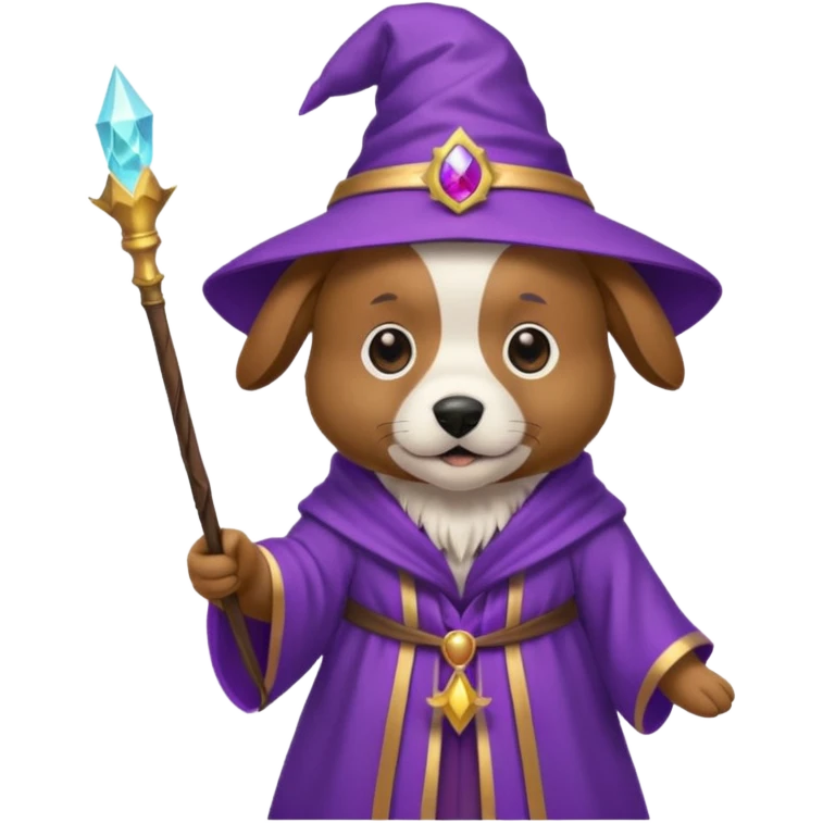 Dog wizard emoji