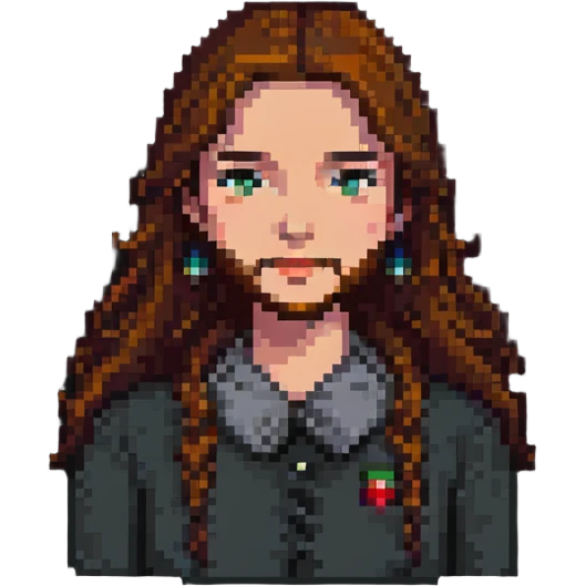 woman with a beard emoji
