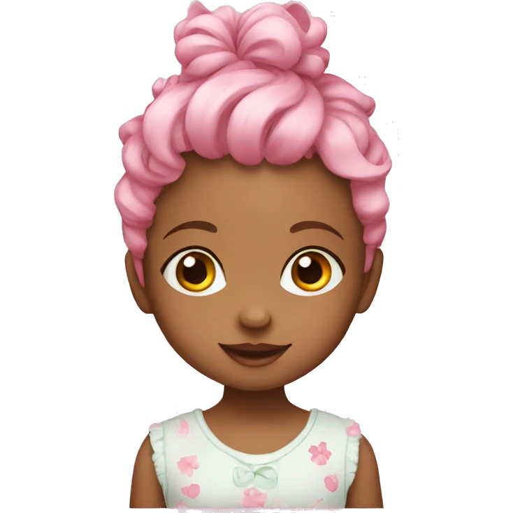 young little baby girl birthday emoji
