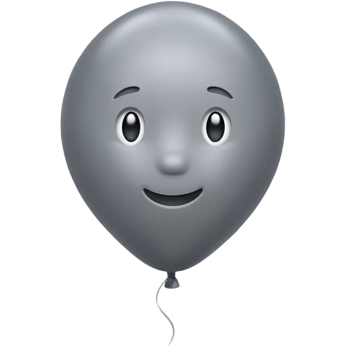 gray balloon emoji