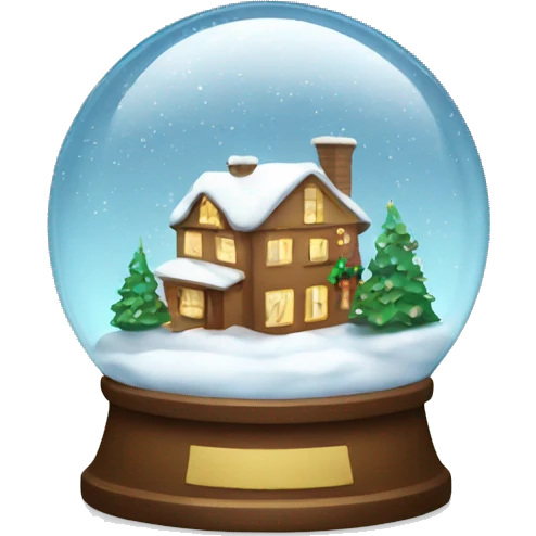 Christmas snow globe emoji