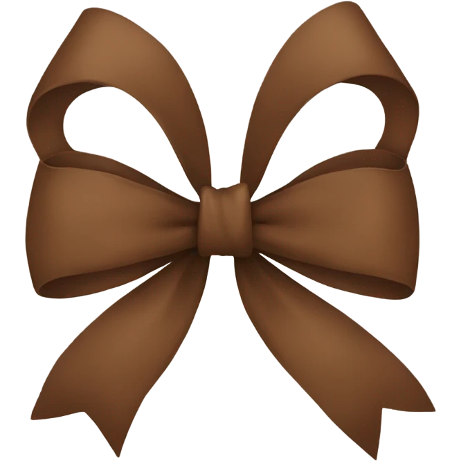 Brown bow emoji