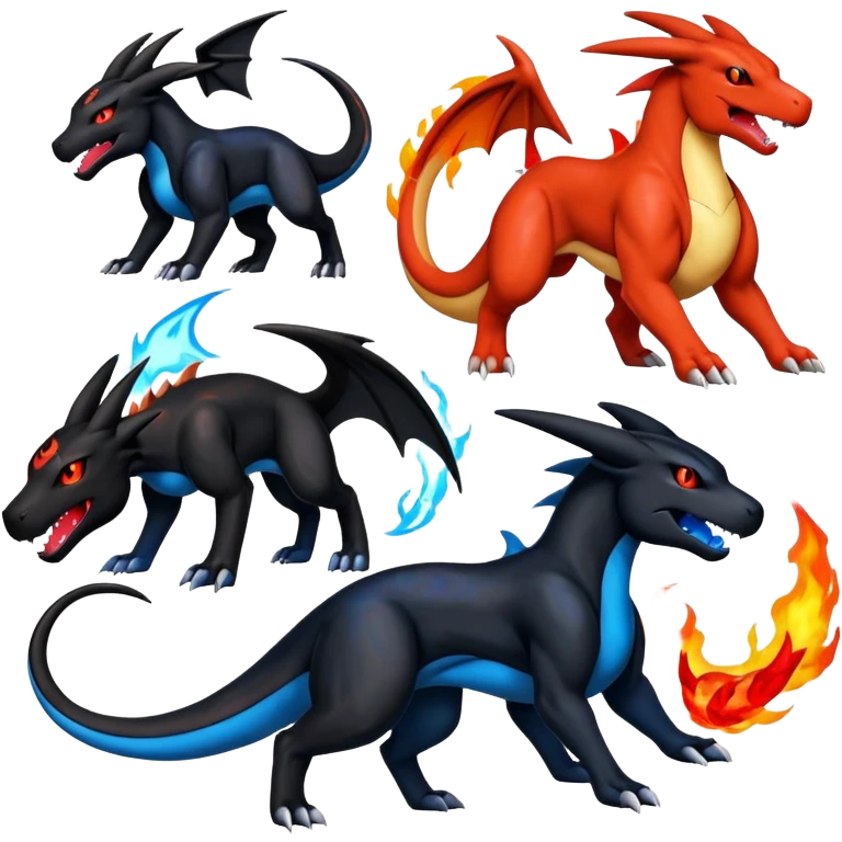 Salandit-Charizard-Houndoom-Umbreon-hybrid emoji