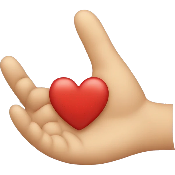 Corazón formado con manos  emoji