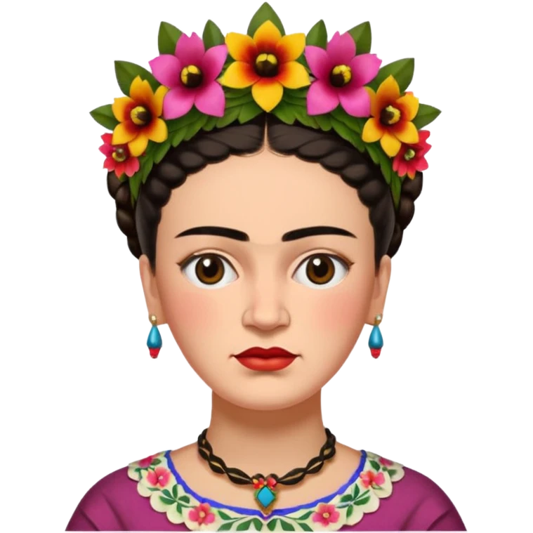 Frida Kahlo painting emoji