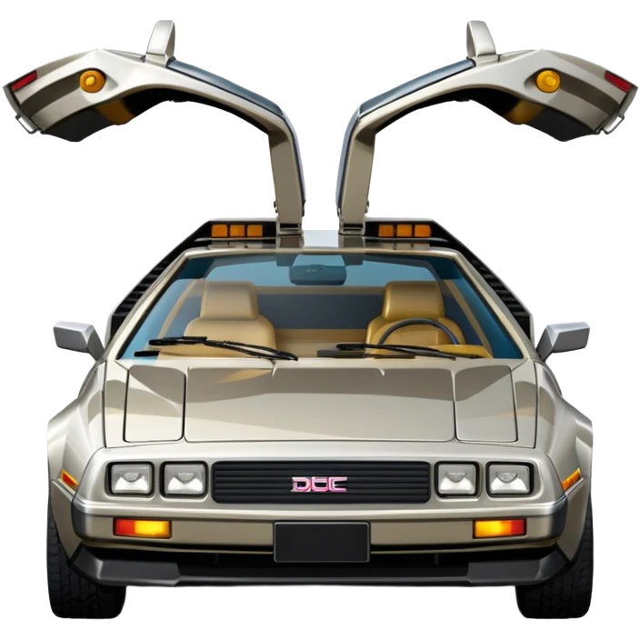 DeLorean DMC-12 doors down emoji