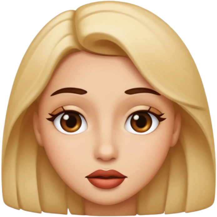 una cara haciendo una cara sexy emoji