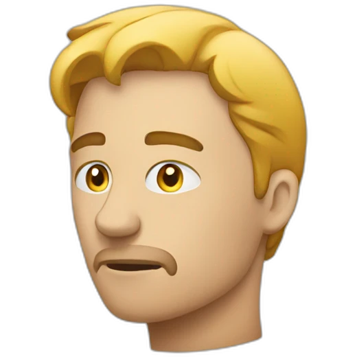 person thinking about trading emoji