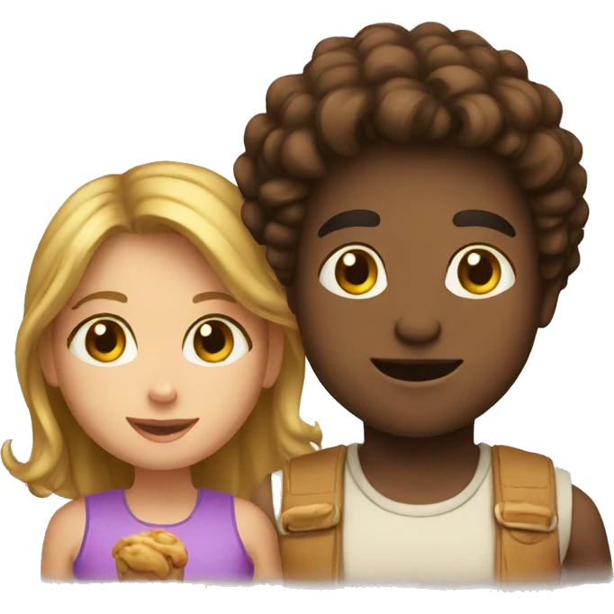 kid and nuttela emoji