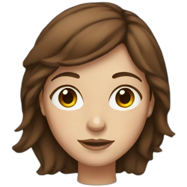 women with brown hair and freckles emoji