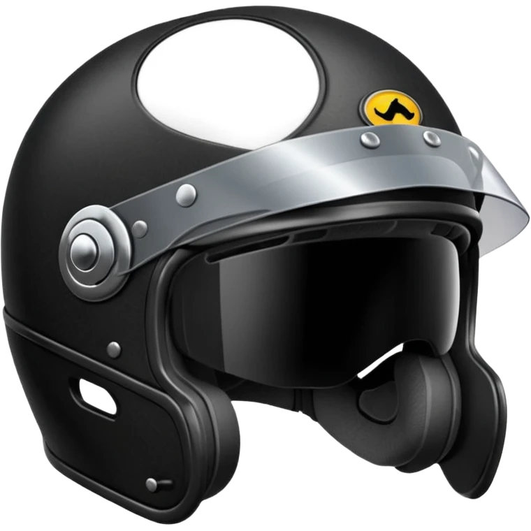 motorcycle helmet strap emoji