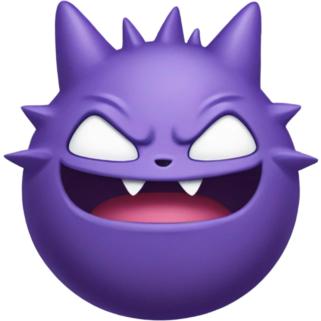 Cute Pokemon gengar emoji