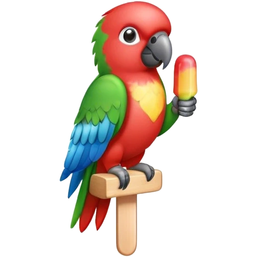 Parrot popsicle emoji