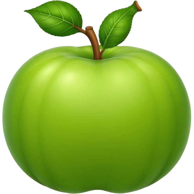 Apple gourd emoji