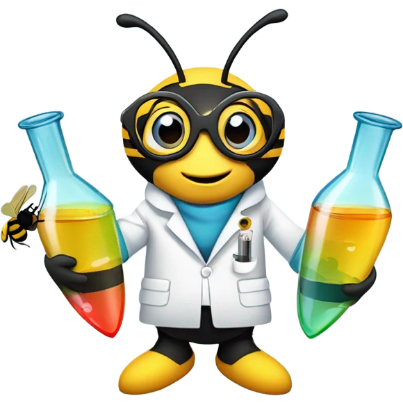Scientist Bee emoji