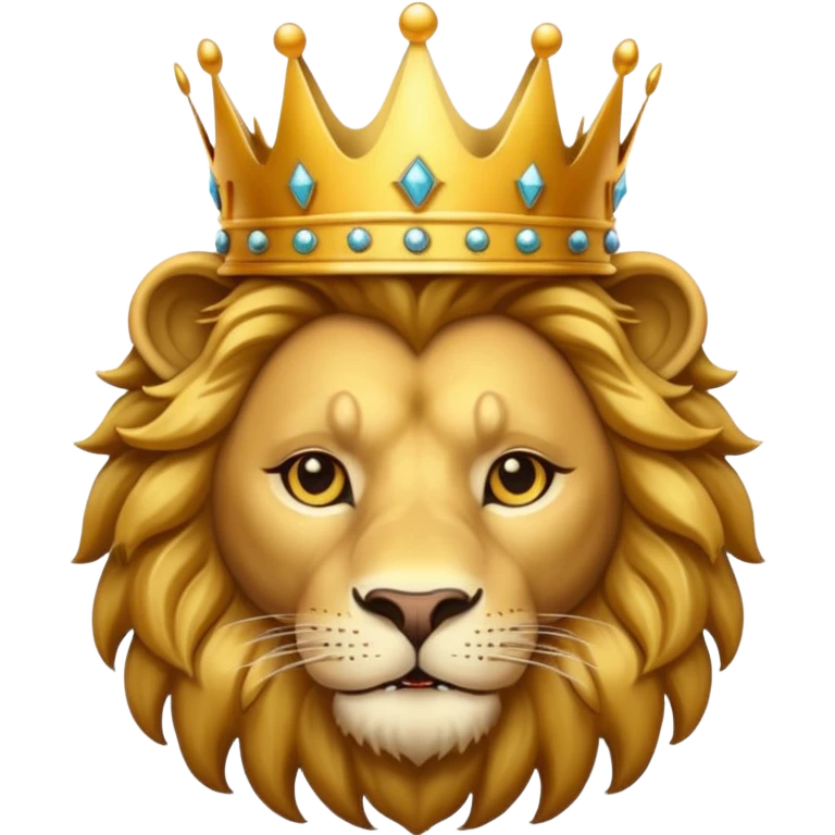 lion face with a crown emoji