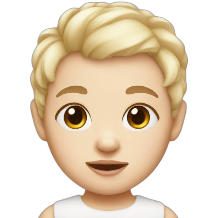 Baby white skin emoji