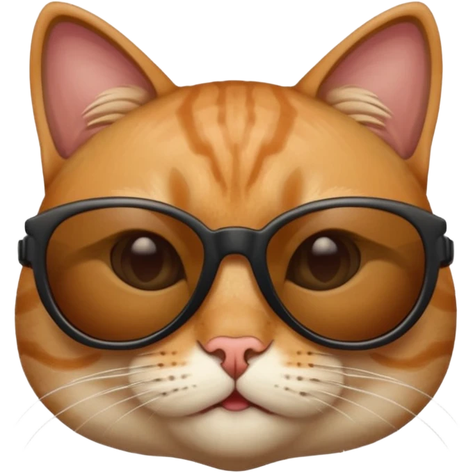 Cat with sangrases emoji
