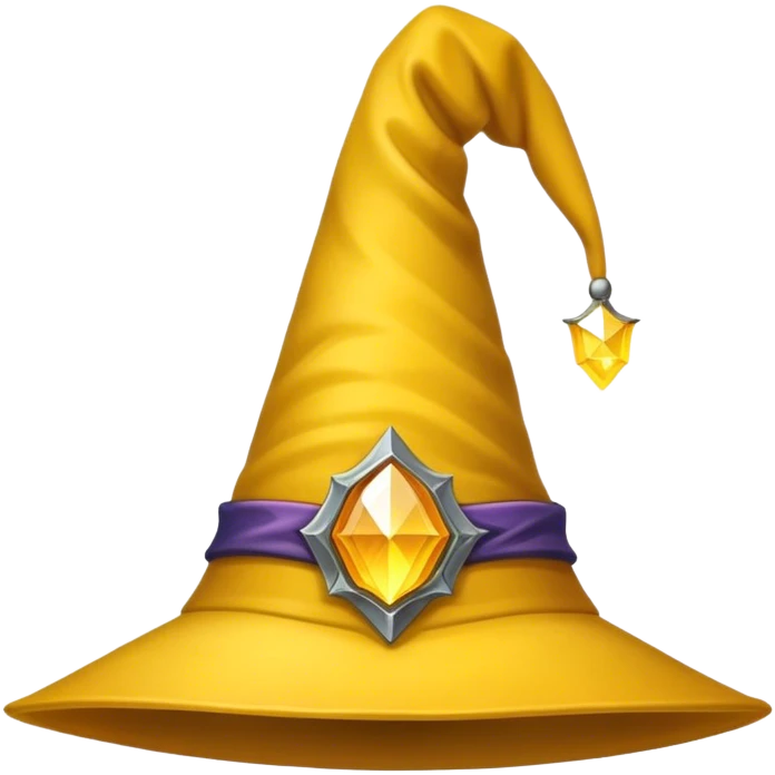 yellow wizard hat emoji