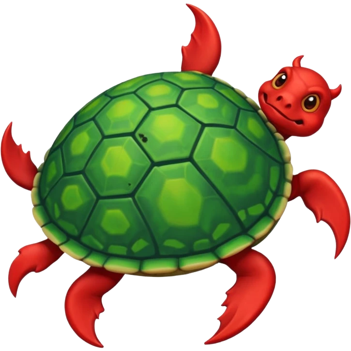 A devil in a turtle carapace emoji