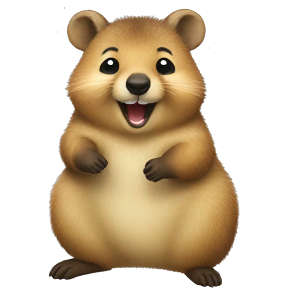 Happy quokka emoji