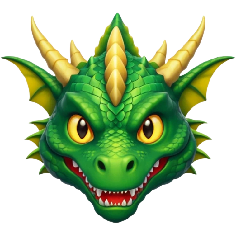 A dragon with a witch nose emoji