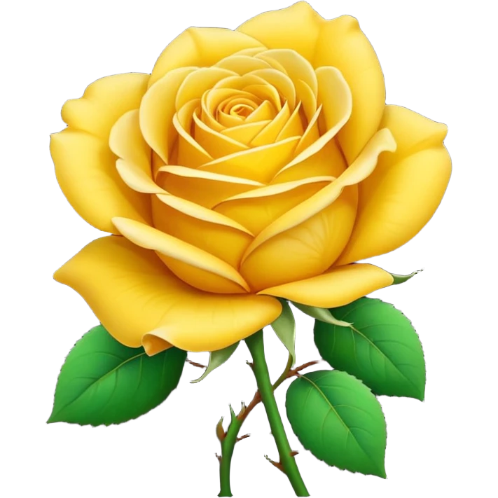 Yellow rose emoji