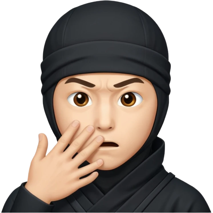foto do Ninja ele mandando calar a boca emoji