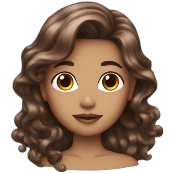 Mermaid brown hair emoji