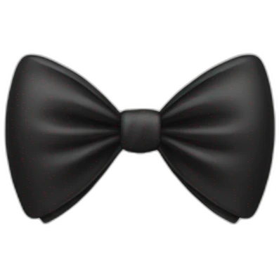 Black bow  emoji