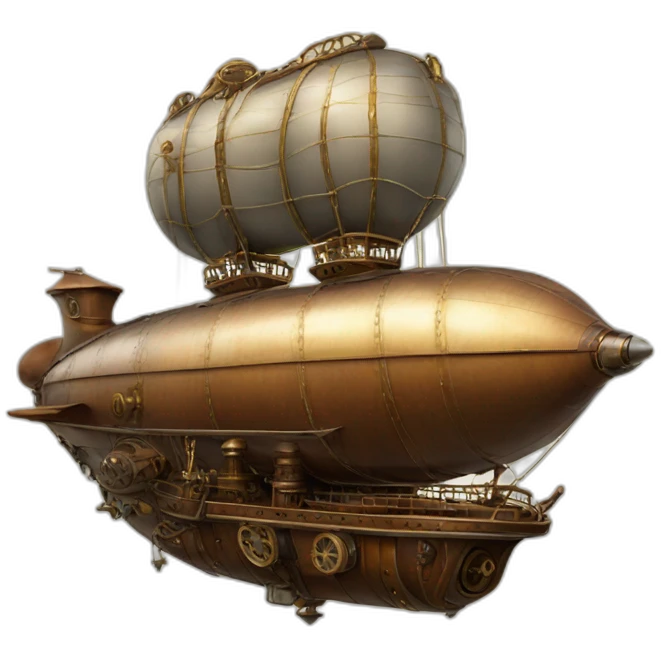 steampunk air ship emoji