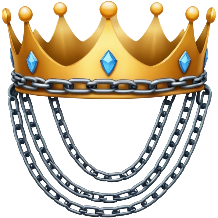 crown made of chains emoji