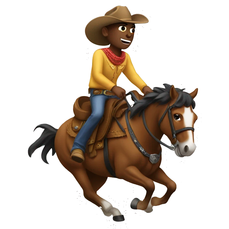 cowboy riding a horse emoji