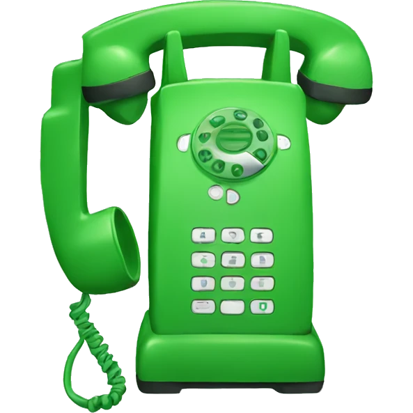 green telephone  emoji